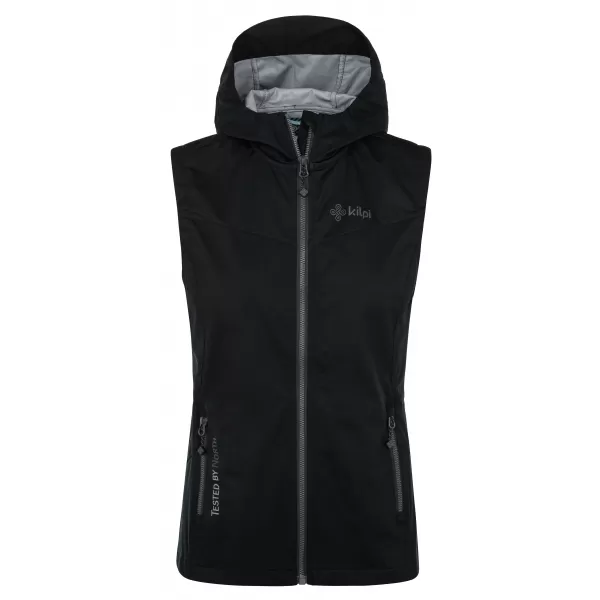  Ženski softshell telovnik KILPI MONILEA-W RL0107KI ČRNA 