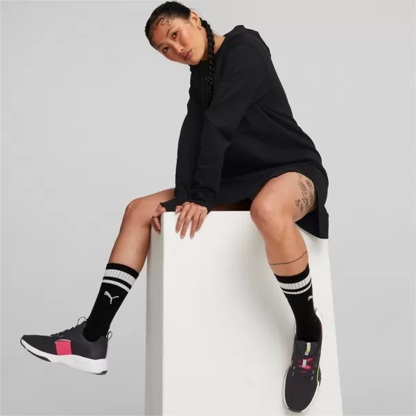  Ženski pulover PUMA HER HOODED DRESS 670817-01 ČRNA 