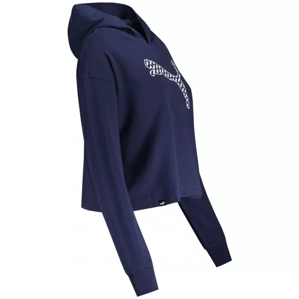  Ženski pulover PUMA POWER SUMMER GRAPHIC HOODIE TR 848402-06 MODRA 