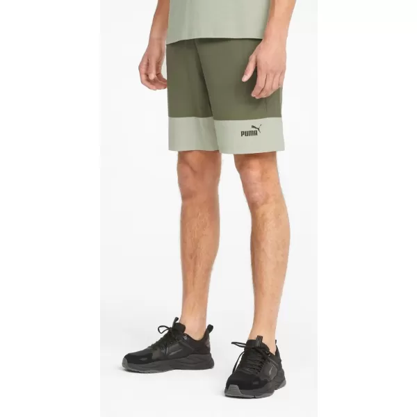  Moške kratke hlače PUMA POWER COLORBLOCK WOVEN SHORTS 9 848819-32 ZELENA 