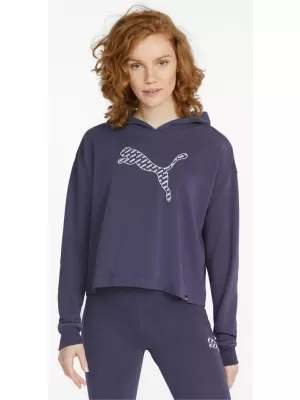 Ženski pulover PUMA POWER SUMMER GRAPHIC HOODIE TR 848402-06 MODRA