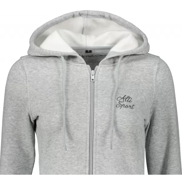  Ženski podaljšan pulover ALTISPORT BYB/ALW056BY148 SVETLO SIVI POUDARKI 