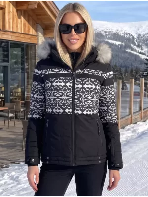Ženska zimska jakna KIXMI OLINDA ČRNA