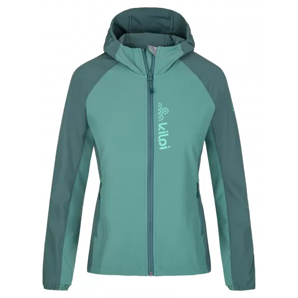  Ženska softshell jakna KILPI BALANS-W SL0121KI TEMNO ZELENA 