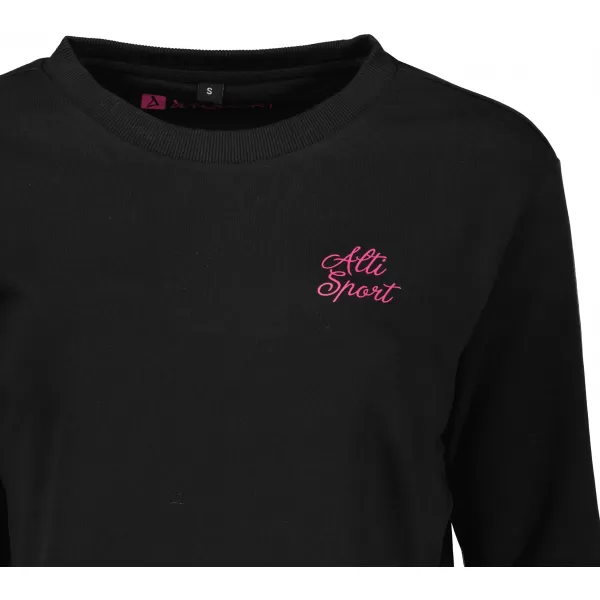  Ženski kratki top pulover ALTISPORT BYB/ALW056BY131 ČRNO ROZA 