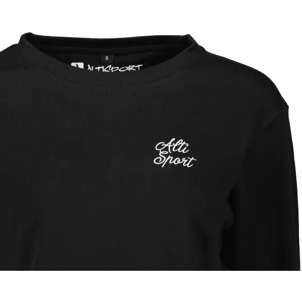  Ženski kratki top pulover ALTISPORT BYB/ALW056BY131 ČRNO IN BELO 