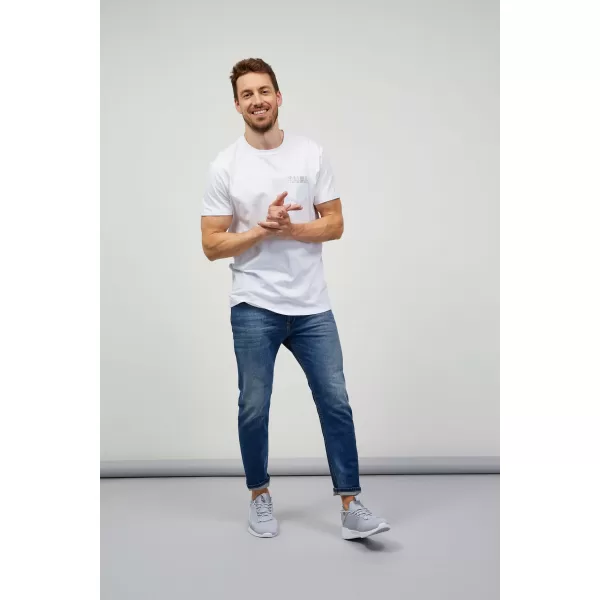  Moška majica s kratkimi rokavi SAM 73 QUARIP MT 812 BELA 