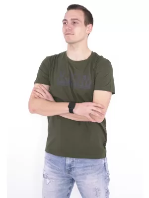 Moška majica s kratkimi rokavi KIXMI ORLANDO ZELENA