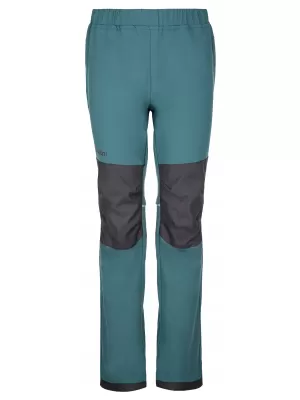 Otroške softshell hlače KILPI RIZO-J SJ0405KI TEMNO ZELENA