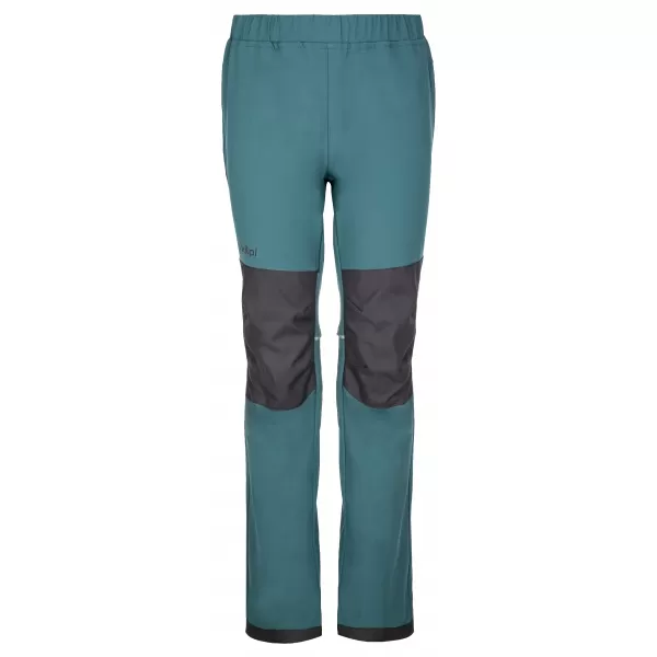  Otroške softshell hlače KILPI RIZO-J SJ0405KI TEMNO ZELENA 