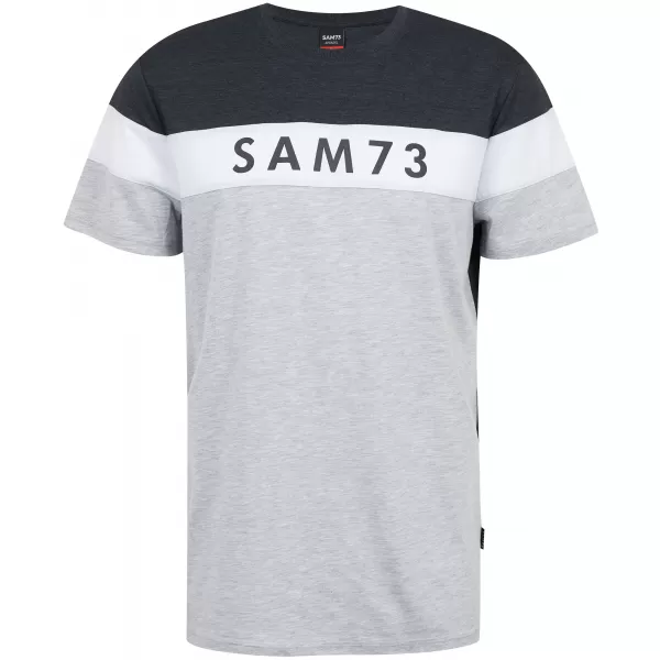  Moška majica s kratkimi rokavi SAM 73 KAVIX MT 815 SVETLO SIVA 