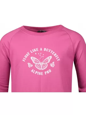 Dekliška obleka ALPINE PRO ANAHO KSKY117 FUCHSIA