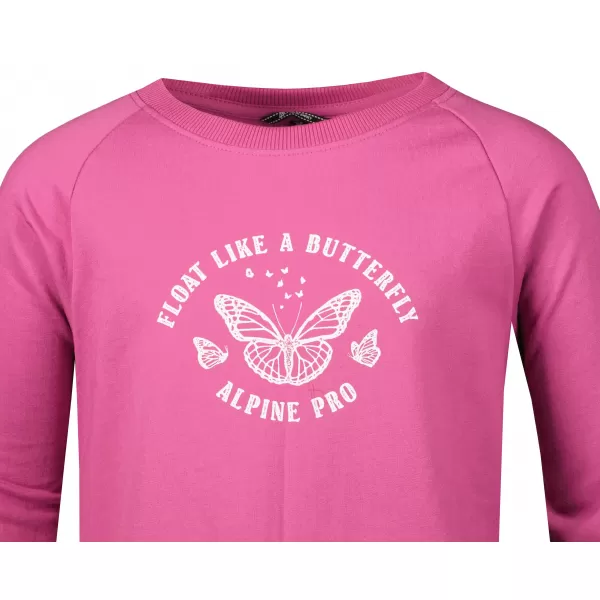 Dekliška obleka ALPINE PRO ANAHO KSKY117 FUCHSIA 