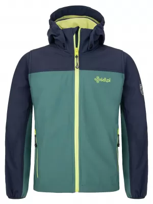 Fantovska softshell jakna KILPI RAVIO-JB SJ0105KI TEMNO ZELENA