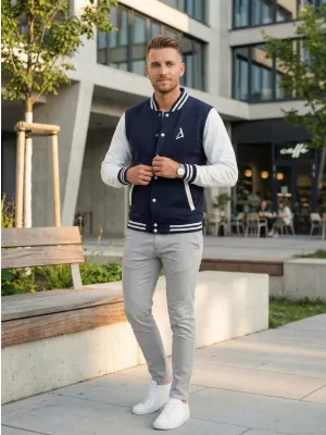 Moški pulover ALTISPORT BYB/ALM002BB004 MORNARSKO MODRA