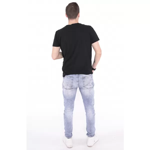  Moška majica s kratkimi rokavi KIXMI ORLANDO ČRNA 