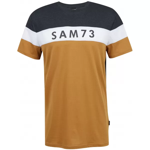  Moška majica s kratkimi rokavi SAM 73 KAVIX MT 815 SVETLO RJAVA 