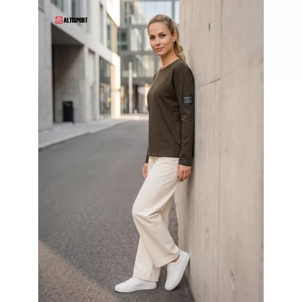  Ženska majica s kratkimi rokavi SAM 73 ARIASA WT 872 KAKI 