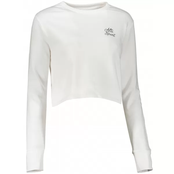  Ženski kratki top pulover ALTISPORT BYB/ALW056BY131 BELA 