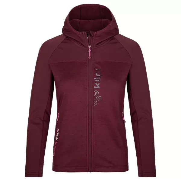  Ženski pulover KILPI LAYANA-W SL0202KI TEMNO RDEČA 