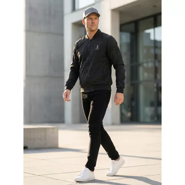  Moška bomber jakna ALTISPORT BYB/ALM002BY045 ČRNA IN SREBRNA 