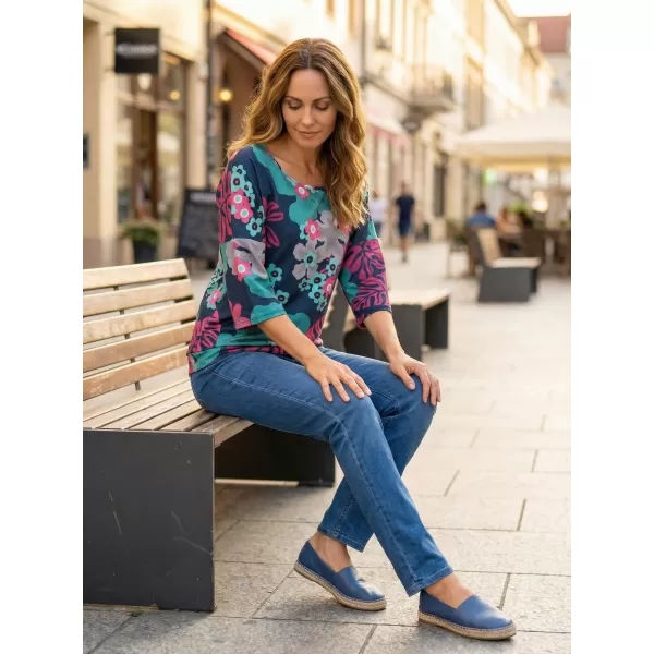  Ženski pulover KIXMI ORCHID TEMNO MODRA 