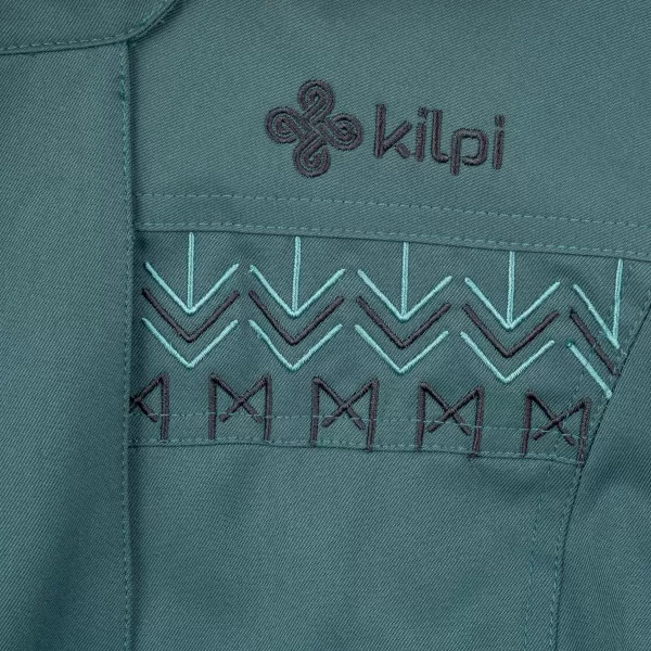  Ženski zimski plašč KILPI PERU-W SL0125KI TEMNO ZELENA 