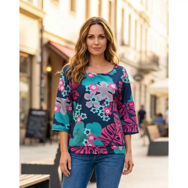  Ženski pulover KIXMI ORCHID TEMNO MODRA 