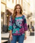 Ženski pulover KIXMI ORCHID TEMNO MODRA
