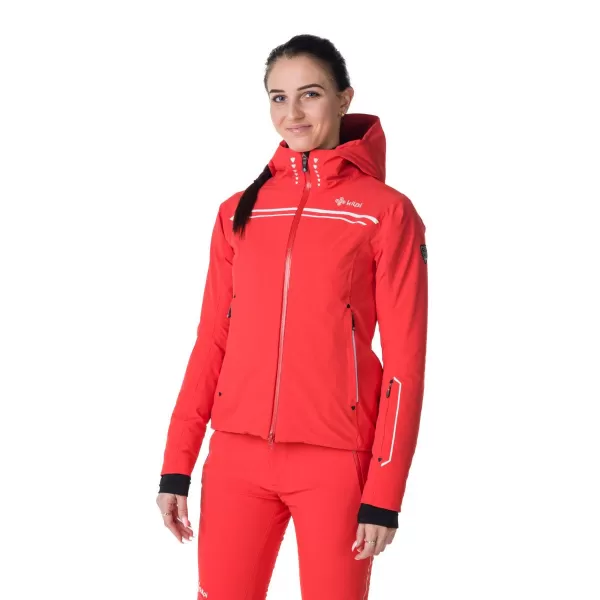  Ženska smučarska jakna KILPI CORTINI-W SL0105KI RDEČA 