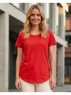 Ženska majica s kratkimi rokavi SAM 73 ASONG WT 874 RDEČA