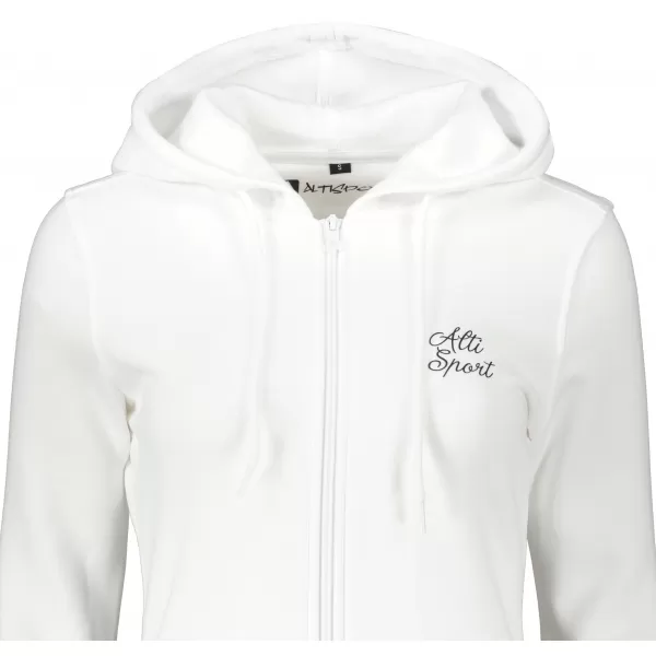  Ženski podaljšan pulover ALTISPORT BYB/ALW056BY148 BELA 