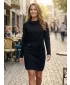 Obleka KIXMI OLIVIA ČRNA