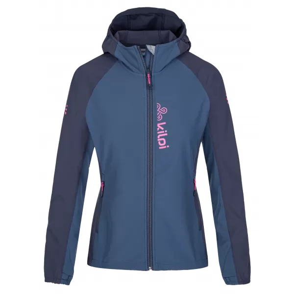  Ženska softshell jakna KILPI BALANS-W SL0121KI TEMNO MODRA 