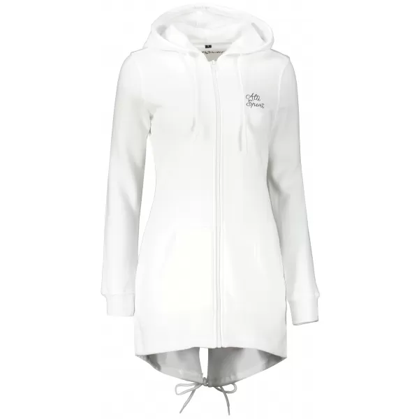  Ženski podaljšan pulover ALTISPORT BYB/ALW056BY148 BELA 