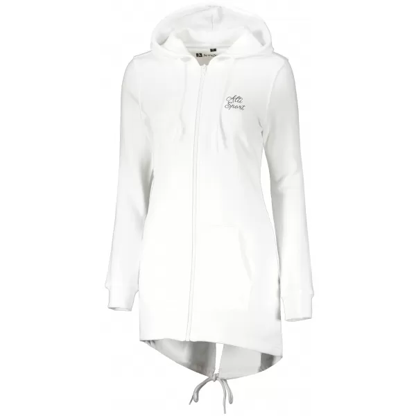  Ženski podaljšan pulover ALTISPORT BYB/ALW056BY148 BELA 