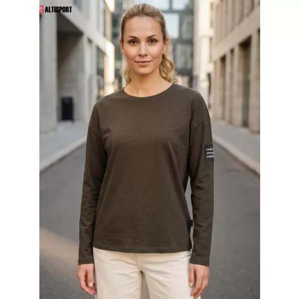  Ženska majica s kratkimi rokavi SAM 73 ARIASA WT 872 KAKI 