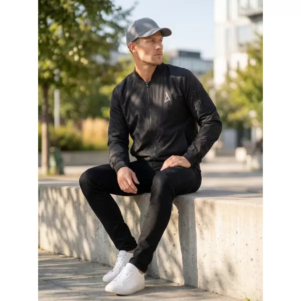  Moška bomber jakna ALTISPORT BYB/ALM002BY045 ČRNA IN SREBRNA 