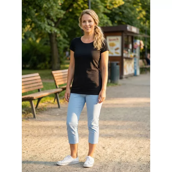  Ženska majica s kratkimi rokavi ALTISPORT ZOLIA LSKX384 ČRNA 