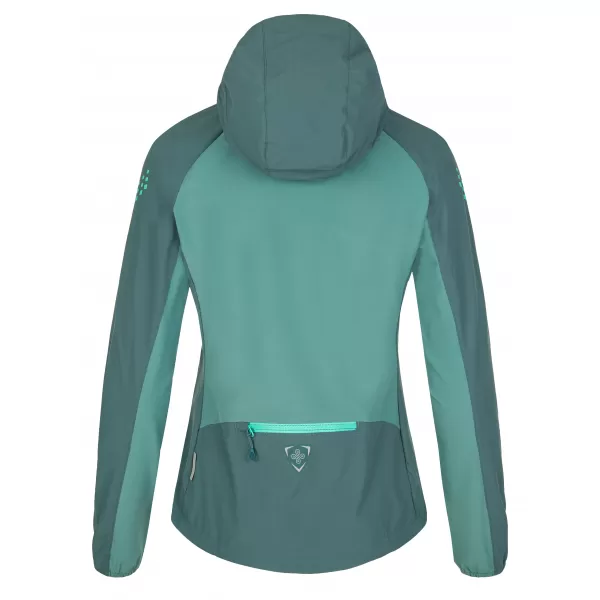  Ženska softshell jakna KILPI BALANS-W SL0121KI TEMNO ZELENA 