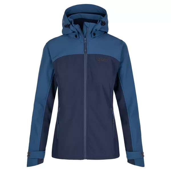  Ženska softshell jakna KILPI RAVIA-W SL0124KI TEMNO MODRA 