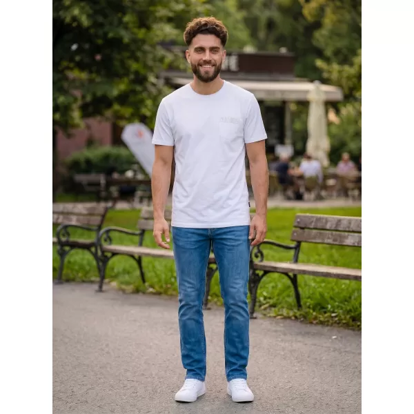  Moška majica s kratkimi rokavi SAM 73 QUARIP MT 812 BELA 