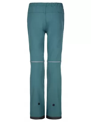 Otroške softshell hlače KILPI RIZO-J SJ0405KI TEMNO ZELENA