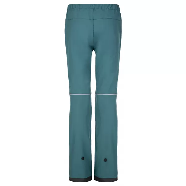  Otroške softshell hlače KILPI RIZO-J SJ0405KI TEMNO ZELENA 