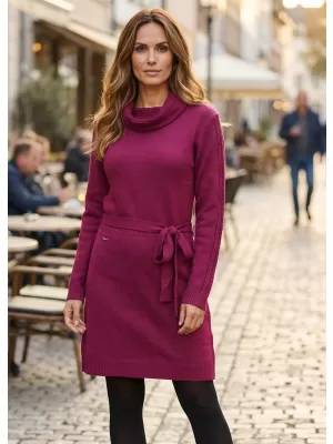 Obleka KIXMI OLIVIA BORDO