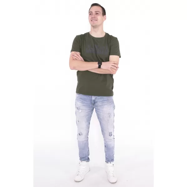  Moška majica s kratkimi rokavi KIXMI ORLANDO ZELENA 
