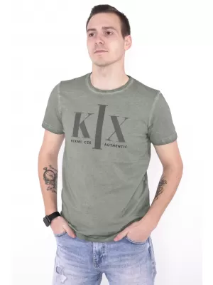 Moška majica s kratkimi rokavi KIXMI OLWEN ZELENA