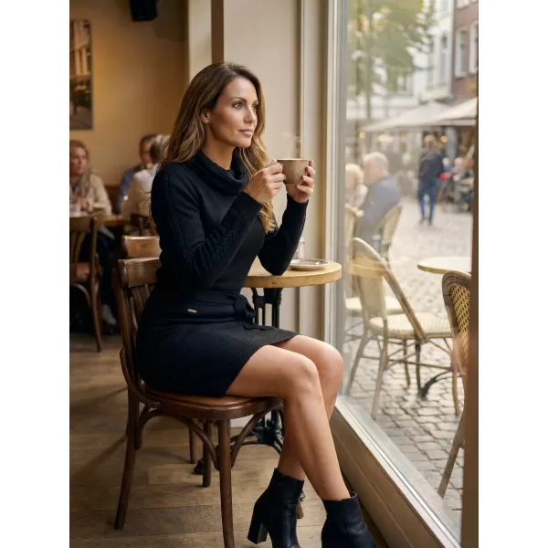  Obleka KIXMI OLIVIA ČRNA 