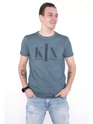 Moška majica s kratkimi rokavi KIXMI OLWEN KEROZIN