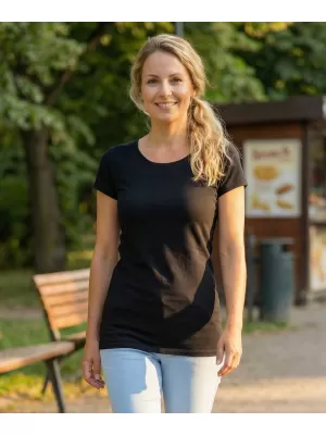 Ženska majica s kratkimi rokavi ALTISPORT ZOLIA LSKX384 ČRNA